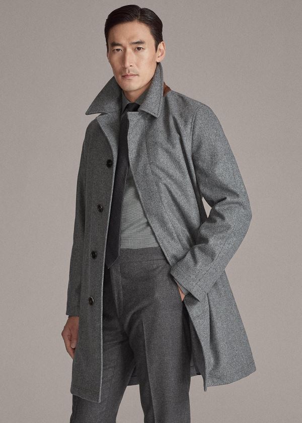 Men's Ralph Lauren RLX Packable Balmacaan Coat | 368921NIQ